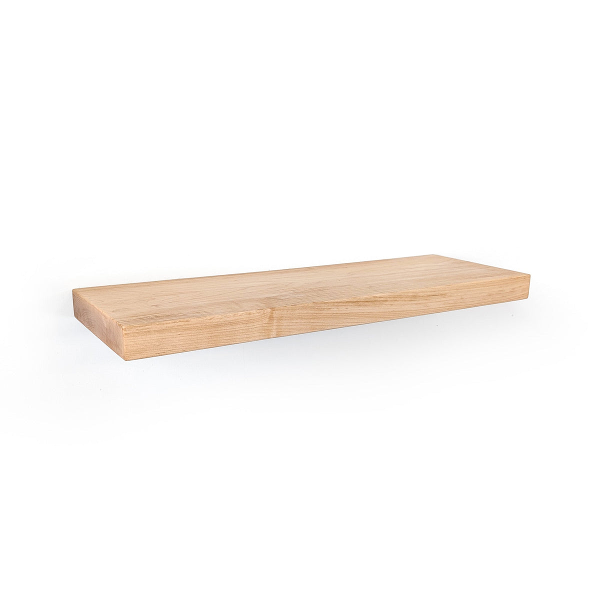 Thin Oak Floating Shelf in 6" to 36" lengths