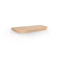 Thin Mahogany Floating Shelf with Rounded Corners