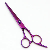 Hairdressing Scissors Japan Stainless Hair Scissors Purple Hair Cutting Scissors Barber Shop Thinning Shears Set Comb C1001