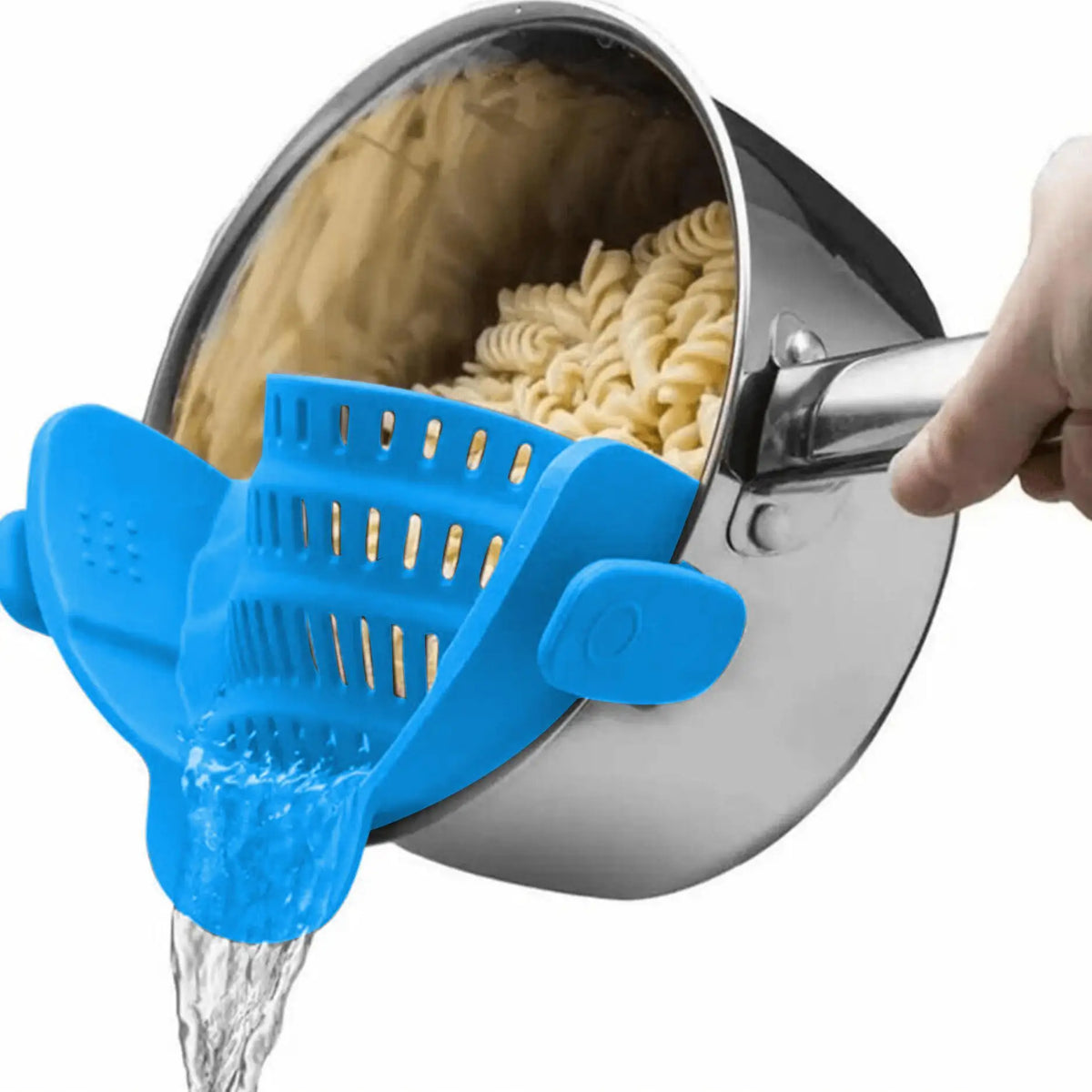 Clip-On Pot Strainer For Pots, Pans And Bowls