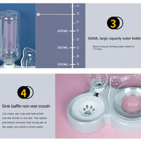 Durable Double Feeder for Food & Water for Cats & Dogs