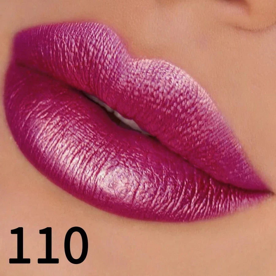 Glitter Lipstick – Sparkling Metallic Lip Color in 19 Shades