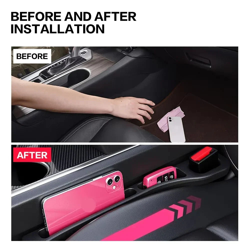 2Pcs Car Seat Gap Plug Strip 2025 Proof Seat Gap Storage Organizer Side Seam Car Gap Filler Leak Interior Decoration Universal