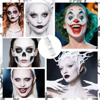 Full-Coverage White Liquid Foundation for Goth & Cosplay Makeup