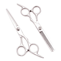 Hairdressing Scissors Japan Stainless Hair Scissors Purple Hair Cutting Scissors Barber Shop Thinning Shears Set Comb C1001