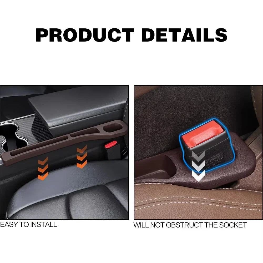 2Pcs Car Seat Gap Plug Strip 2025 Proof Seat Gap Storage Organizer Side Seam Car Gap Filler Leak Interior Decoration Universal