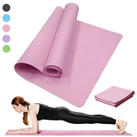 Non-Slip Yoga & Pilates Exercise Mat – 3/4/6mm Thickness