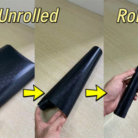 Black Forged Carbon Fiber Vinyl Wrap Cosmic Hex Carbon Car Wrapping Film For Interior & Exterior Vehicle Motorcycle