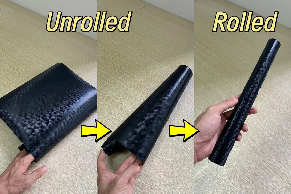 Black Forged Carbon Fiber Vinyl Wrap Cosmic Hex Carbon Car Wrapping Film For Interior & Exterior Vehicle Motorcycle