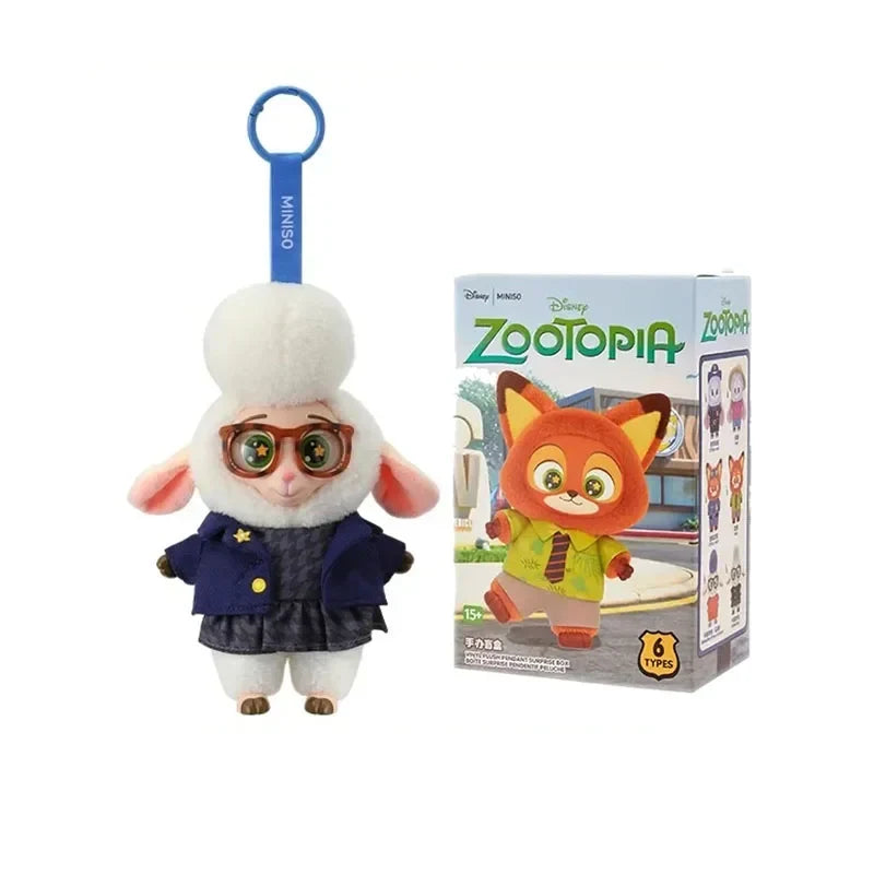 Disney Zootopia Blind Box Nick Judy Vinyl Doll Trendy Surprise Toy Cute Backpack Pendant Children's Birthday Gift