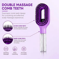 Refillable Hair Smoothing Spray Comb For Frizz Control