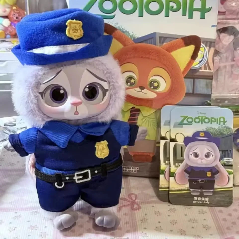Disney Zootopia Blind Box Nick Judy Vinyl Doll Trendy Surprise Toy Cute Backpack Pendant Children's Birthday Gift