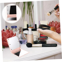 Foldable Compact Makeup Mirror with 6 LED Lights