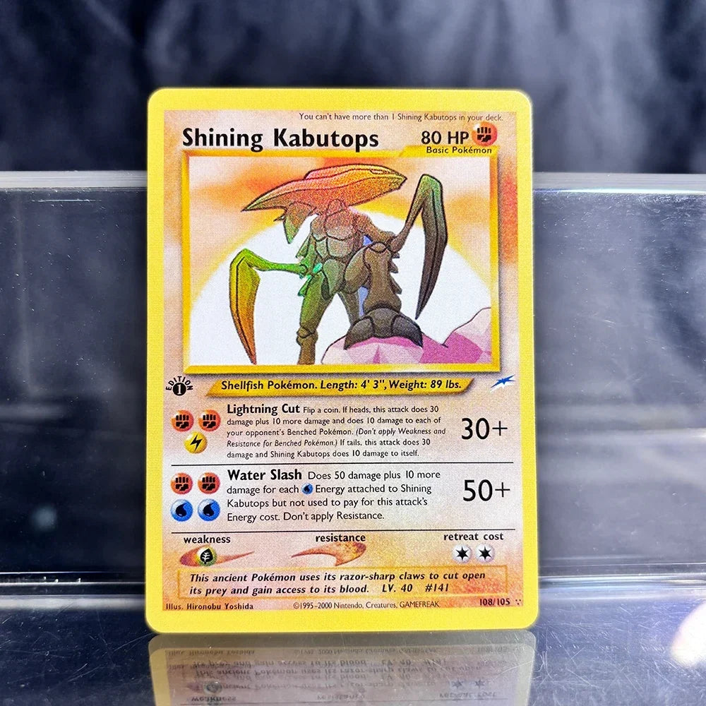 Holographic Game Trading Collection PTCG Proxy Cards Charizard Pikachu Mew EX Singl PKM Foil Cards Gengar VMAX Skyridge (SK)