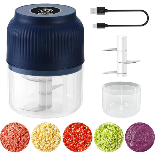 Electric Mini Garlic Chopper 250 ml USB Rechargeable