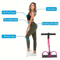 6-Tube Resistance Band Set for Full-Body Home Workouts