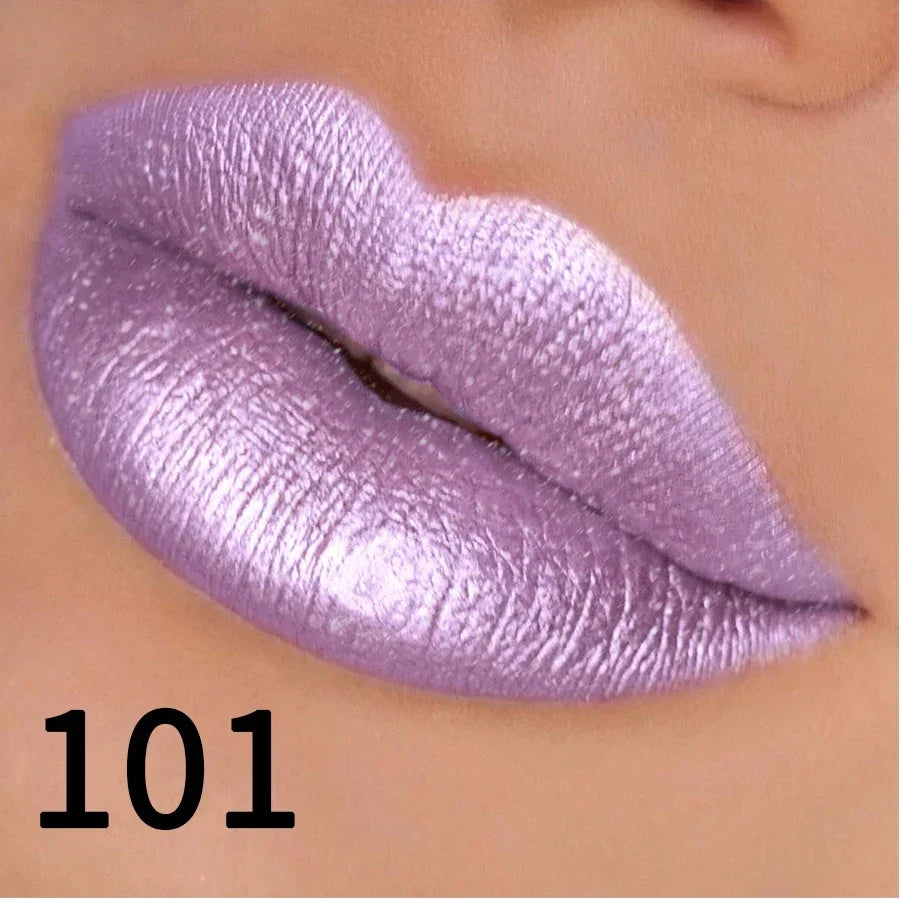 Glitter Lipstick – Sparkling Metallic Lip Color in 19 Shades