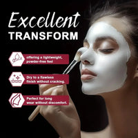 Full-Coverage White Liquid Foundation for Goth & Cosplay Makeup