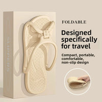 Unisex Foldable Non-Slip EVA Travel Slippers