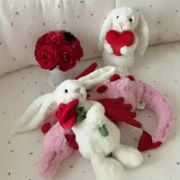 JC Valentine Day Series Timmy Turtle Macaron Rabbit Romantic Love Doll Hot Selling Plush Toy Accompanying You Every Day