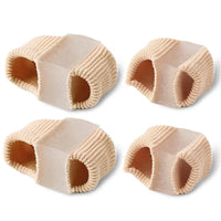 Gel Bunion Toe Separators W/Fabric Lining for Big Toe, Silicone Toe Spacers Bunion Correctors for Overlapping Toe Protector