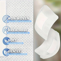 50-Pack Non-Woven Adhesive Dressing Pads – 6×7cm