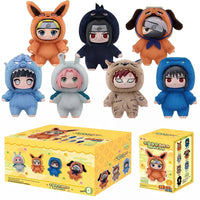 Toptoy Naruto Shippuden Beast Party Series Vinyl Figure Plush-Like Texture Blind Box Chibi Kakashi Sasuke Collectible