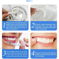 Teeth Veneers Whitening Dentures Braces Temporary False Teeth Cover Perfect Smile Comfortable Fit Denture Kit