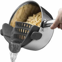 Clip-On Pot Strainer For Pots, Pans And Bowls