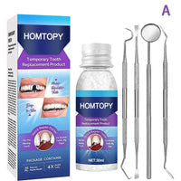 Moldable Teeth Repair Kit Temporary Dental Replacement Kit Thermal Beads For Filling Fix The Missing And Broken Tooth Artificial