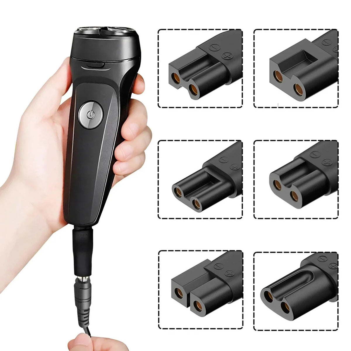 8 PCS Power Cord 5V Replacement Charger USB Adapter Suitable for All Kinds Hair Clippers, Beard Trimmers, Shavers