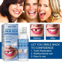 Resin 10ml/20ml/30ml Temporary Tooth Repair Teeth Gaps False Teeth Solid Glue Denture Adhesive Teeth Whitening-Tooth Beauty