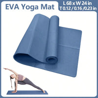 Non-Slip Yoga & Pilates Exercise Mat – 3/4/6mm Thickness