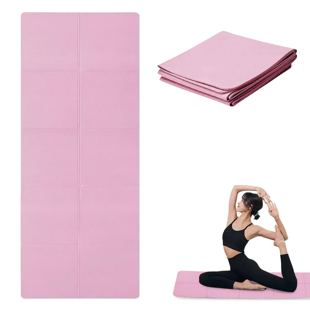 Non-Slip Yoga & Pilates Exercise Mat – 3/4/6mm Thickness
