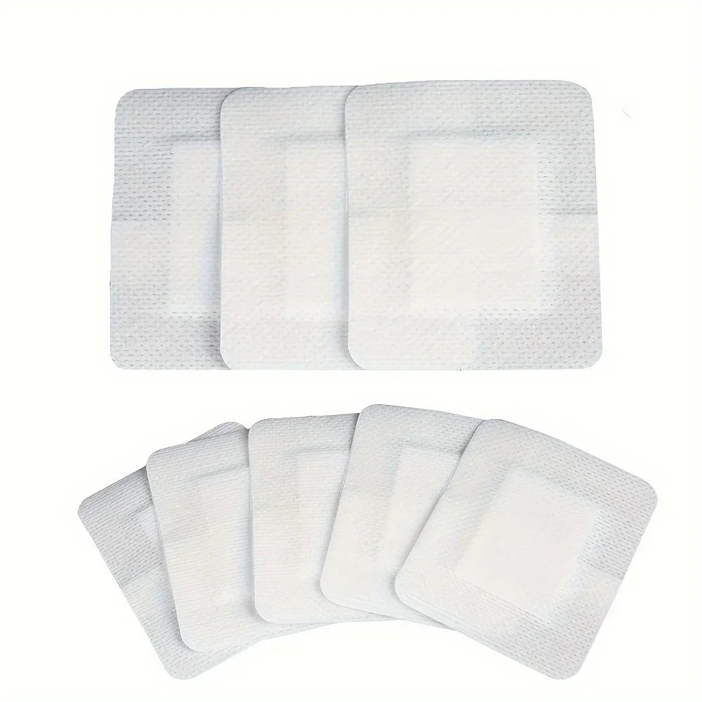 50-Pack Non-Woven Adhesive Dressing Pads – 6×7cm