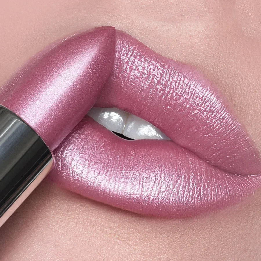 Glitter Lipstick – Sparkling Metallic Lip Color in 19 Shades