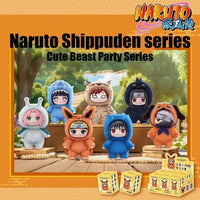 Toptoy Naruto Shippuden Beast Party Series Vinyl Figure Plush-Like Texture Blind Box Chibi Kakashi Sasuke Collectible