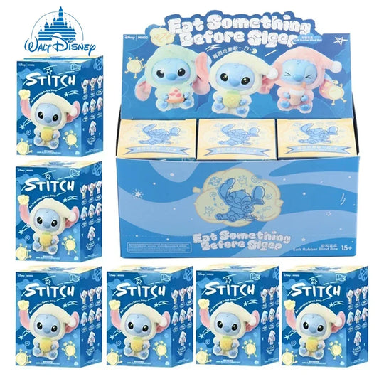 nuevo Stitch Plush Doll Blind Box Eat Before Sleep Series Vinyl Hanging Bag Cute Mystery Toy