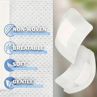 50-Pack Non-Woven Adhesive Dressing Pads – 6×7cm
