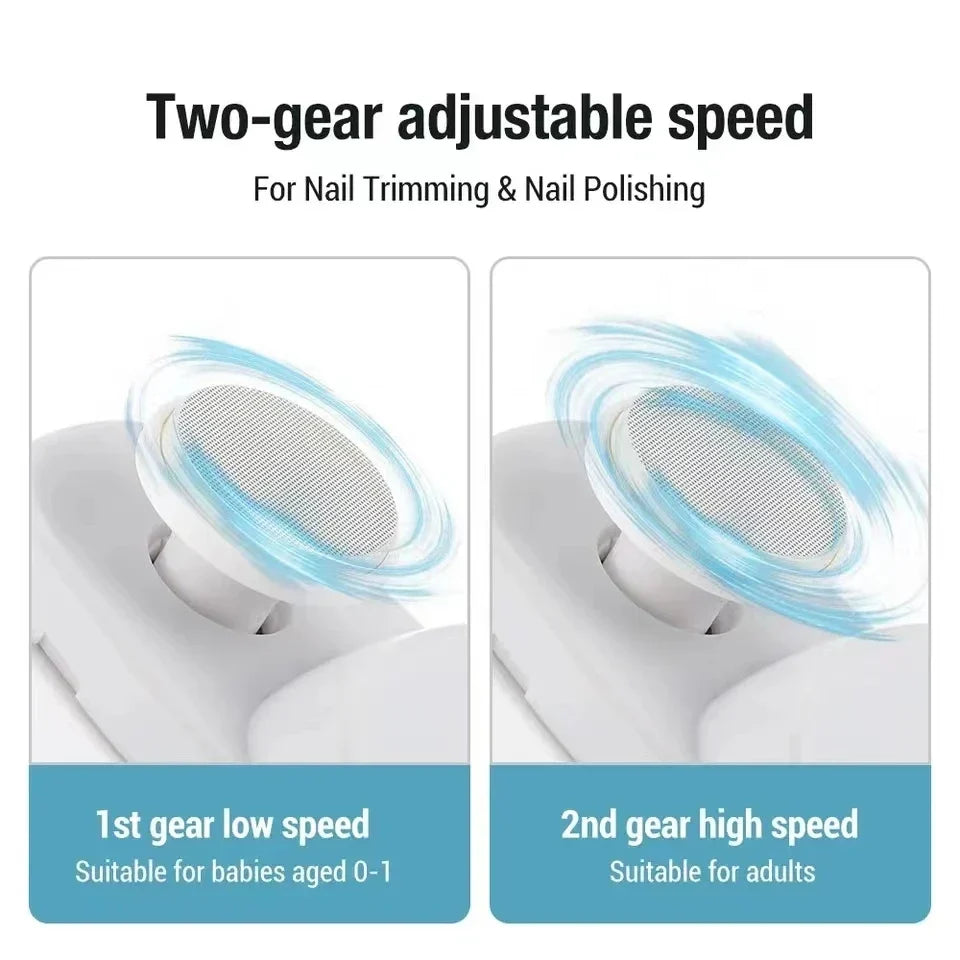 2-in-1 Automatic Electric Nail Clipper & Grinder