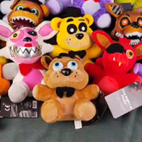 FNAF Five Nights at Freddy's Freddy Fazbear Bonnie Foxy Sundrop Moondrop 18cm Soft Plush Doll Collectible Toy Gifts for Kids