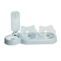 Durable Double Feeder for Food & Water for Cats & Dogs