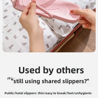 Unisex Foldable Non-Slip EVA Travel Slippers