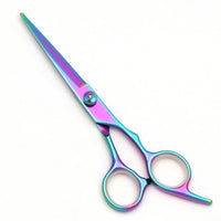 Hairdressing Scissors Japan Stainless Hair Scissors Purple Hair Cutting Scissors Barber Shop Thinning Shears Set Comb C1001