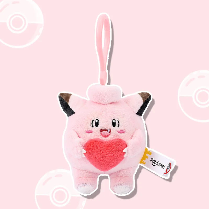 Pokemon Jigglypuff Plusle Minun Clefairy Togepi Mimikyu Kawaii Plush Stuffed Toy Keychain Backpack Pendant Keyring Birthday Gift