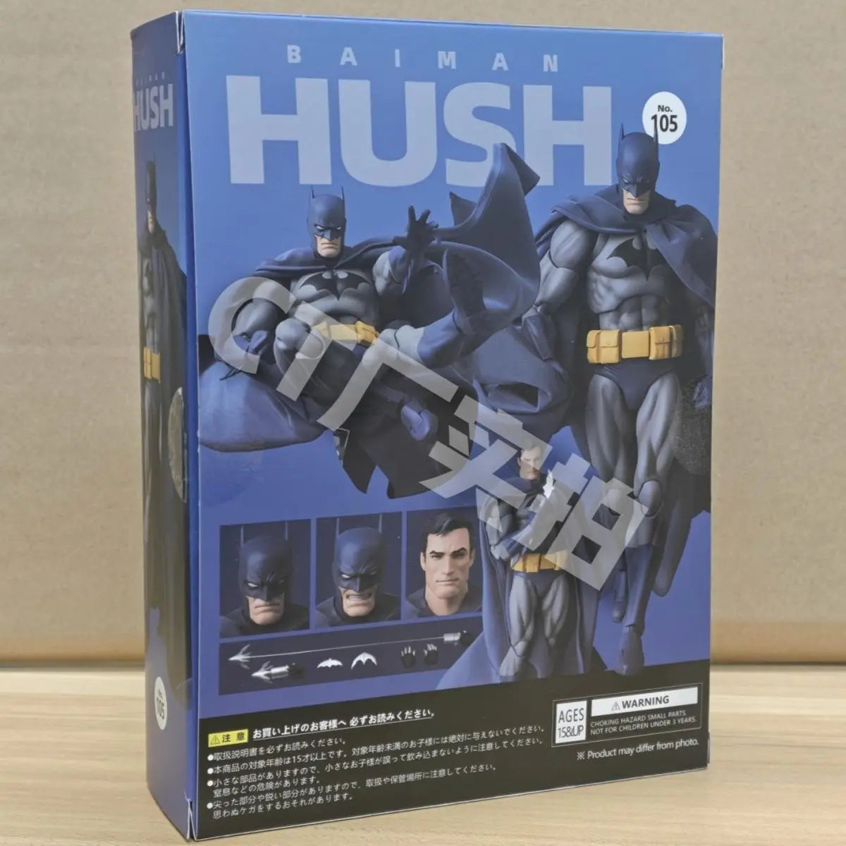 HOT in Stock CT Toys Batman Hush Blue Version Mafex 105 Black Version Dc Bat Man Anime Action Figure Figurine Model Statue Gift