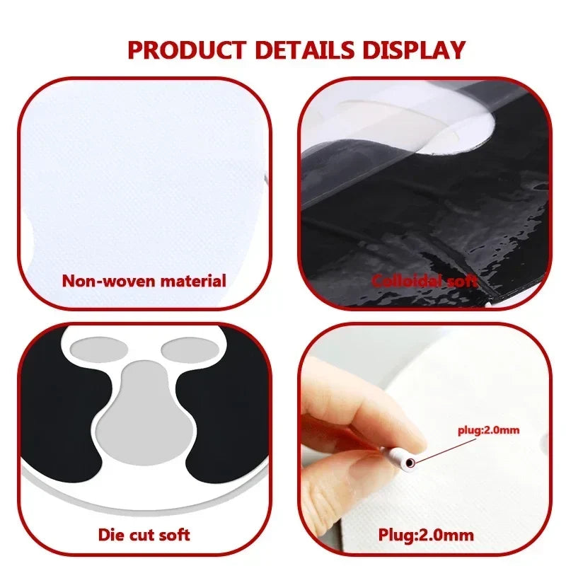 Self-Adhesive Facial TENS/EMS Electrode Gel Pads