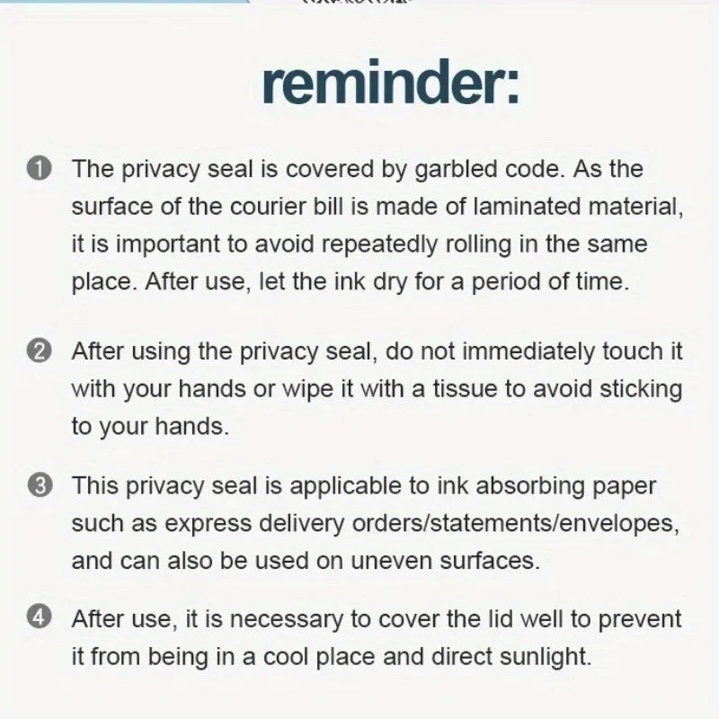 Privacy And Identity Protection Roller Stamp