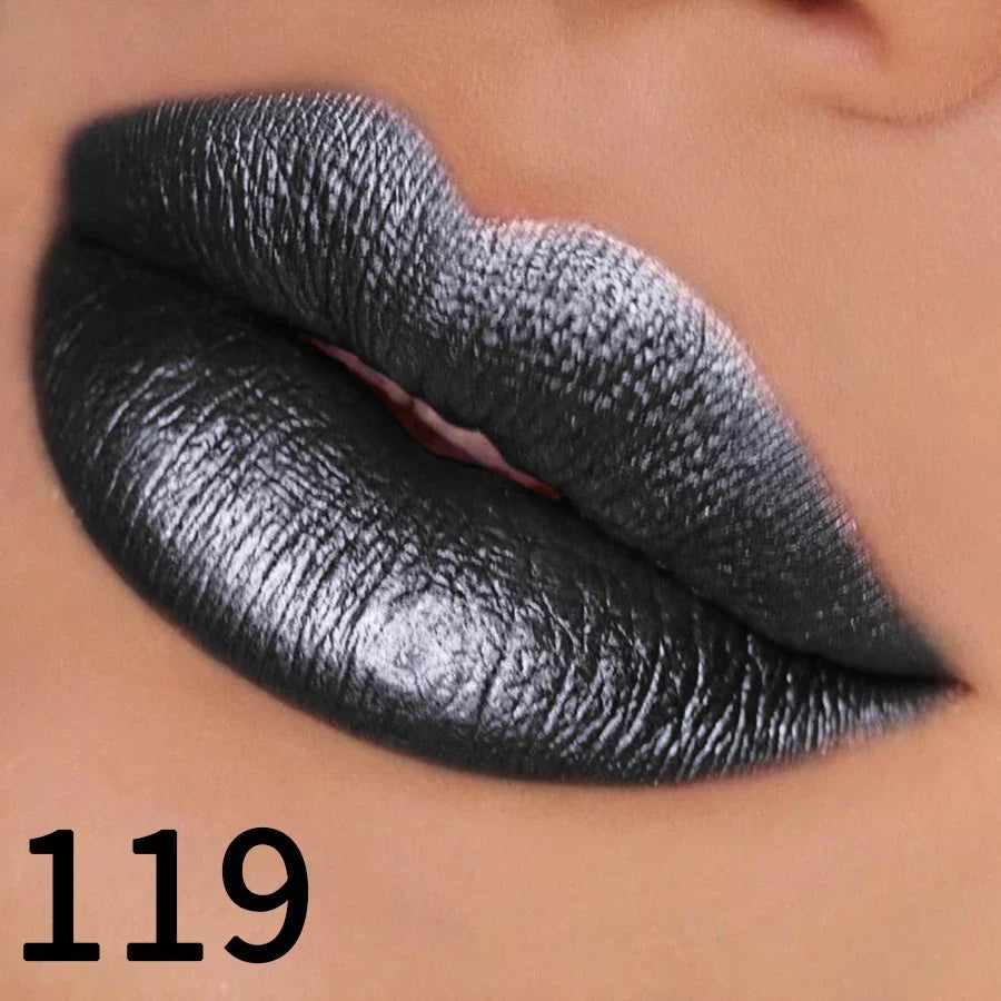 Glitter Lipstick – Sparkling Metallic Lip Color in 19 Shades