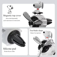 Snoopy Air Freshener Flying Propeller Pilot Series Car Accessories Anime Figures Aromatherapy Fragrance Diffuser Car Decor Gifts